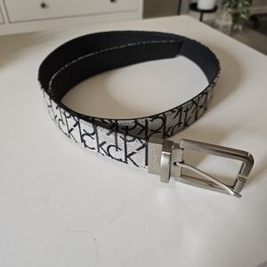 Calvin Klein Black and White Men's Belt Size XL